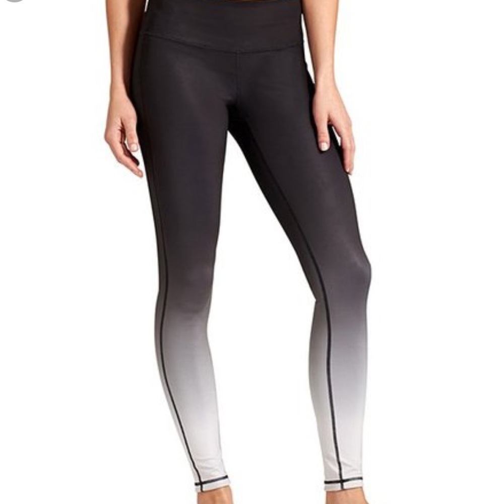Athleta Black Ombré Reversible Leggings